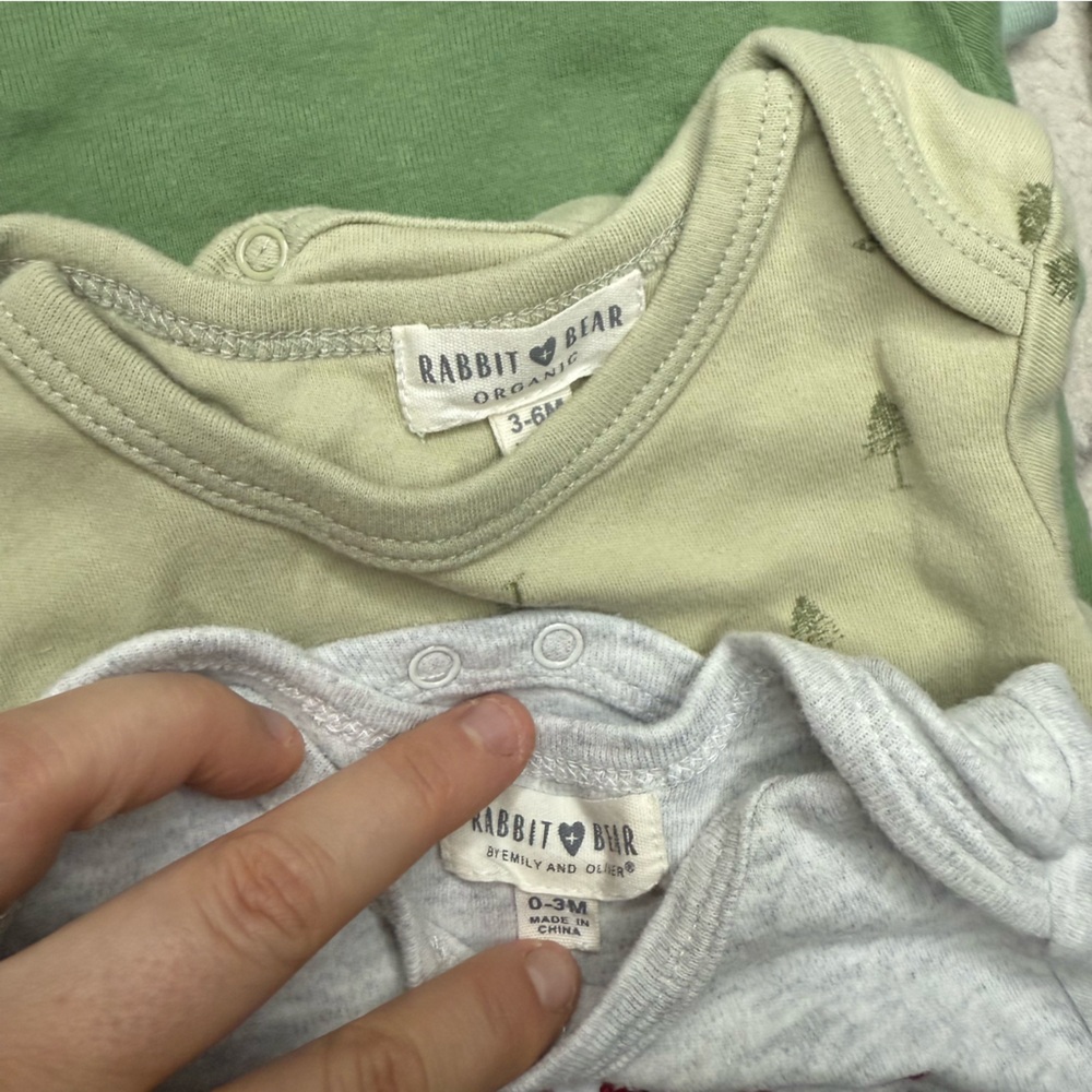 100% Organic Cotton Wool 26 Pc Large Mixed Sizes Baby Boy Bundle Lot - Picture 9 of 13